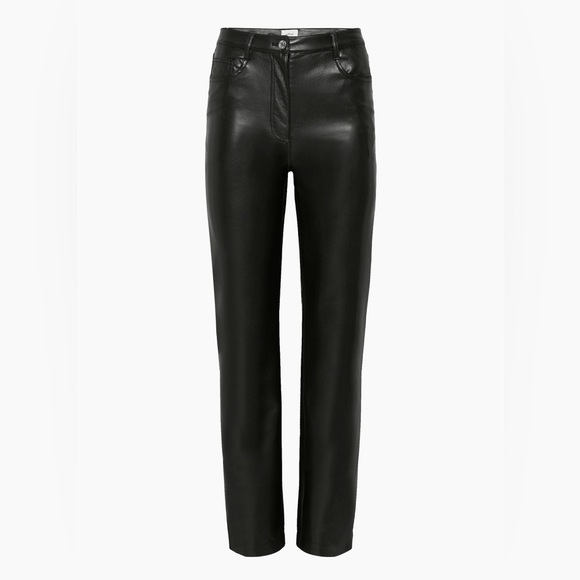 Wilfred Pants - ARITZIA Wilfred The Melina Black Leather Trousers